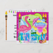 Paradise Party / Luau - SRF Kaart (Voorkant / Achterkant)