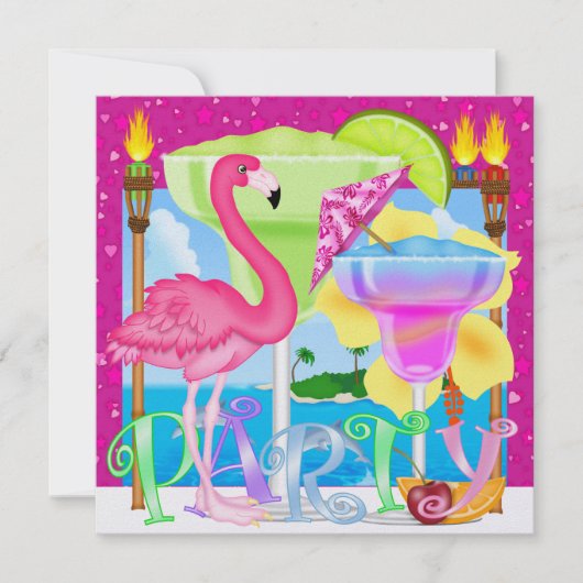 Paradise Party / Luau - SRF Kaart (Voorkant)