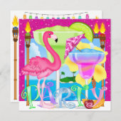Paradise Party / Luau - SRF Kaart (Voorkant / Achterkant)
