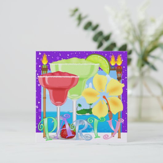 Paradise PARTY / Luau - SRF Kaart (Staand voorkant)