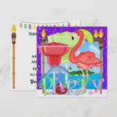 Paradise Party / Luau - SRF Kaart (Voorkant / Achterkant)