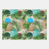 Paradise plants Hawaiian pattern Inpakpapier Vel (Voorkant 2)
