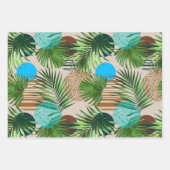 Paradise plants Hawaiian pattern Inpakpapier Vel (Voorkant)