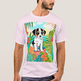 Paradise Puppy Design T-shirt