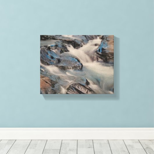 Paradise River on a Stretched Canvas Print (Insitu (Houten vloer))