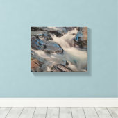 Paradise River op een uitgerekte canvasprint Canvas Afdruk (Insitu (Houten vloer))