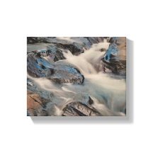 Paradise River op een uitgerekte canvasprint