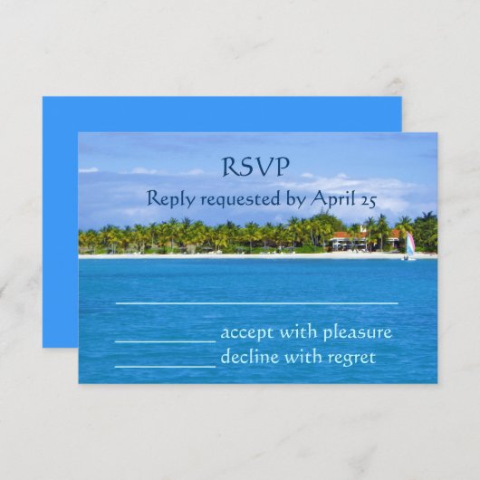 Paradise RSVP (Voorkant / Achterkant)
