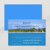Paradise RSVP Kaartje (Voorkant / Achterkant)