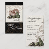 Paradise Shells Black Cream - Gift Store Business Visitekaartje (Voorkant / Achterkant)