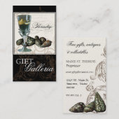 Paradise Shells Black Cream - Gift Store Business Visitekaartje (Voorkant / Achterkant)