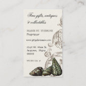 Paradise Shells Black Cream - Gift Store Business Visitekaartje (Achterkant)
