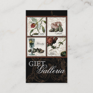 Paradise Shells Black Cream - Gift Store Business Visitekaartje