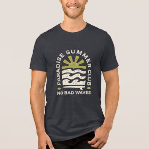 Paradise Summer Club Retro Golven Tri-Blend Shirt