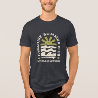Paradise Summer Club Retro Golven Tri-Blend Shirt