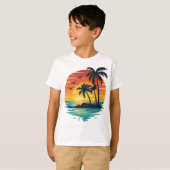 Paradise Sunset T-shirt (Voorkant volledig)