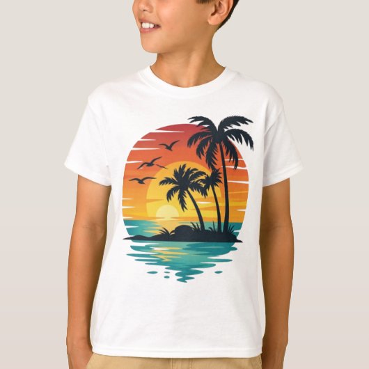 Paradise Sunset T-shirt (Voorkant)