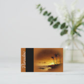 Paradise - Sunset Tropics Travel Visitekaartjes (Staand voorkant)
