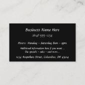 Paradise - Sunset Tropics Travel Visitekaartjes (Achterkant)