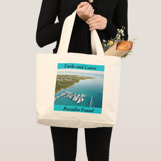 Paradise-tas van Turks en Caicos Grote Tote Bag (Voorkant (product))