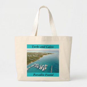 Paradise-tas van Turks en Caicos Grote Tote Bag