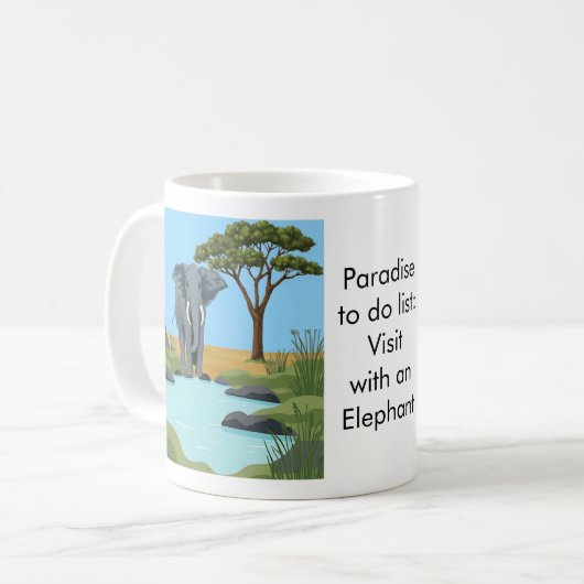 Paradise to do list: Elephant Koffiemok (Voorkant links)
