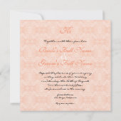 Paradise Tortelduifjes 3, Floral Modern Wedding Kaart (Achterkant)