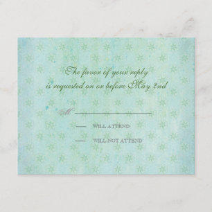 Paradise Tortelduifjes Modern Floral Swirl Damask RSVP Kaartje