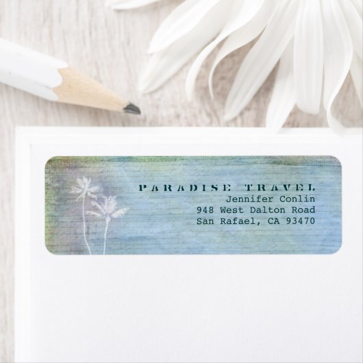 Paradise Travel Return Address Labels (Insitu)