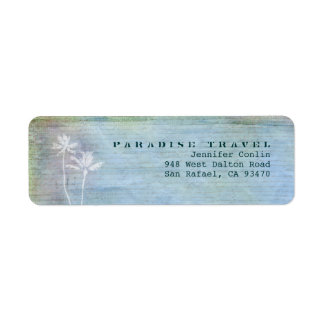 Paradise Travel Return Address Labels