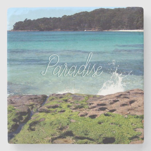 Paradise Tropical Beach Stone Onderzetter (Voorkant)