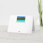 Paradise Tropical Blue Lake Kaart (Achterkant)