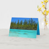 Paradise Tropical Blue Lake Kaart (Gele Bloem)