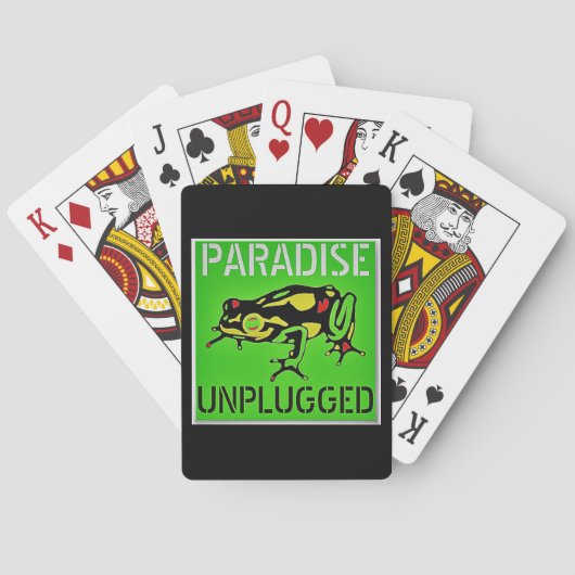 Paradise Unplugged Big Island Hawaii Pokerkaarten (Achterkant)