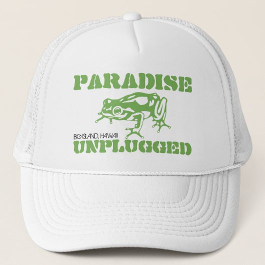 PARADISE UNPLUGGED - BIG ISLAND, HAWAII TRUCKER PET (Voorkant)
