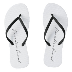 Paradise Vacation Art Word Tekst Kunst Fun Travel  Teenslippers