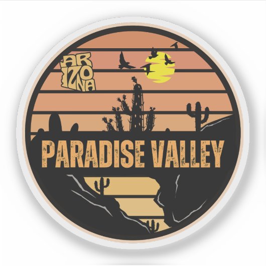 Paradise Valley, Arizona Sticker (Voorkant)