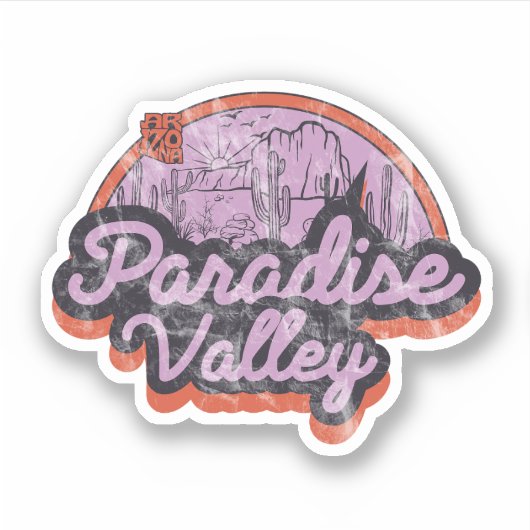 Paradise Valley, Arizona Sticker (Voorkant)