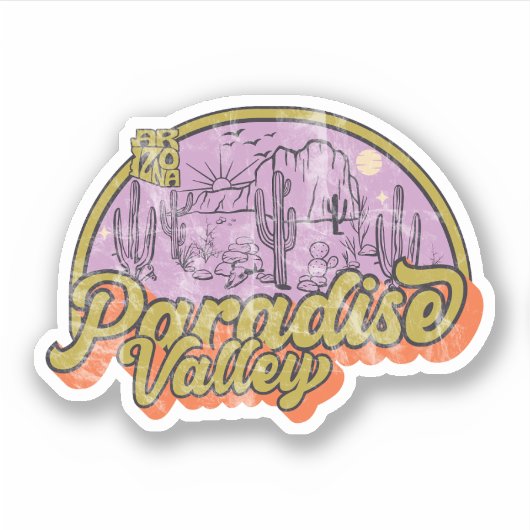 Paradise Valley, Arizona Sticker (Voorkant)
