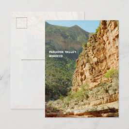 Paradise Valley, Marokko Reis foto Briefkaart