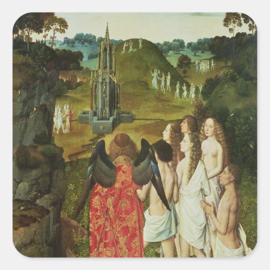 Paradise van de Symbolische fonie Vierkante Sticker (Voorkant)