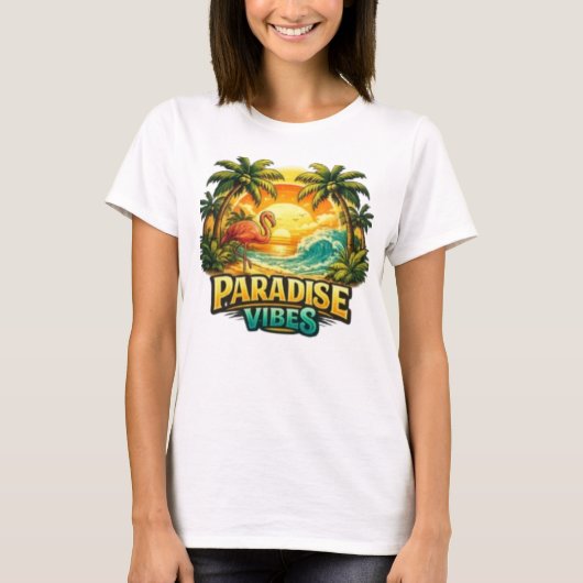 Paradise Vibes T-shirt (Voorkant)