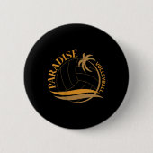 Paradise Volleyball Ronde Button 5,7 Cm (Voorkant)