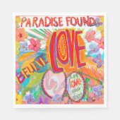 Paradise vond design van geloof, actie, liefde servet (Voorkant)