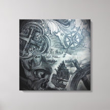 Paradise wacht op canvas