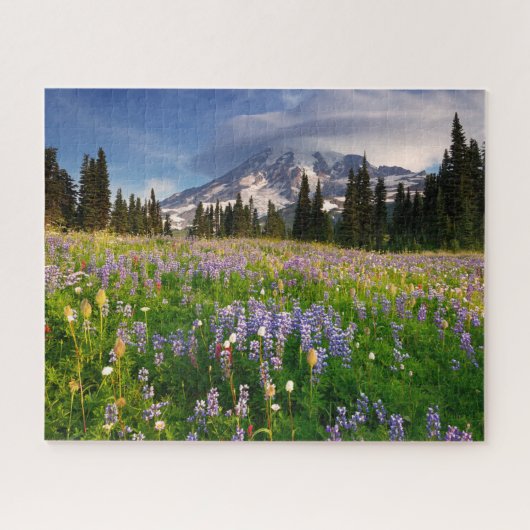 Paradise Wildflower Meadow op Mount Rainier Legpuzzel (Horizontaal)
