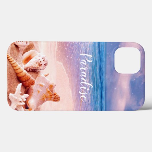 Paradise Zee Beach Shells Case-Mate iPhone Case (Achterkant (horizontaal))