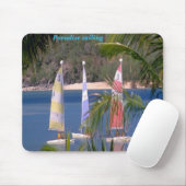 Paradise zeilen, mousepad muismat (Met muis)