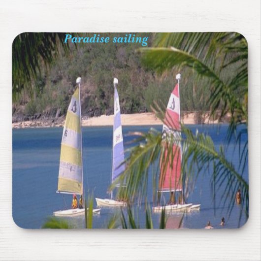 Paradise zeilen, mousepad muismat (Voorkant)