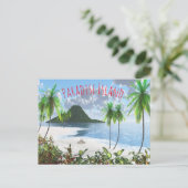 Paradiseeiland Briefkaart (Staand voorkant)